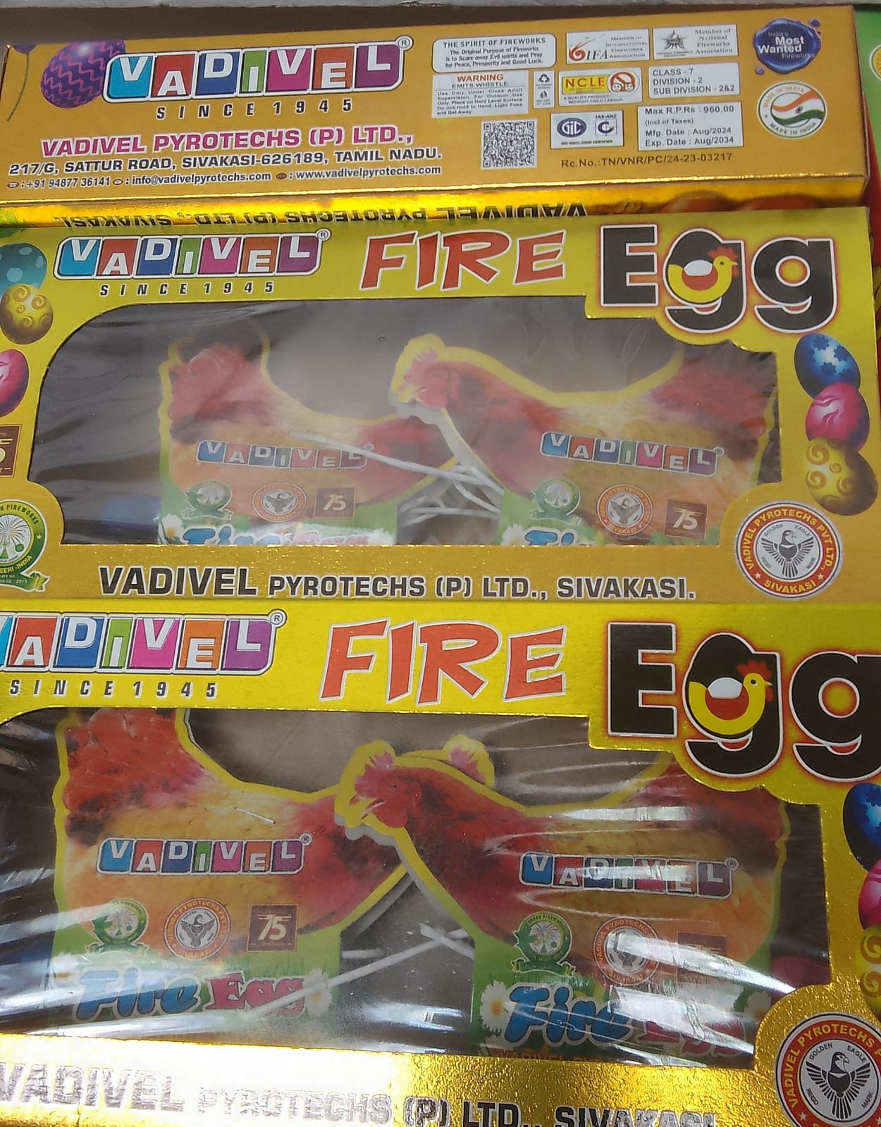 Krish Crackers Fire EGG Fountain N Chicken Egg